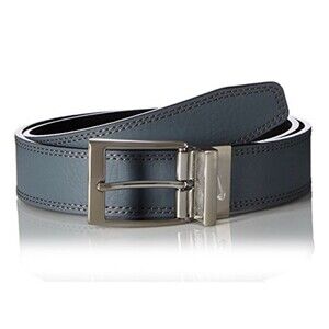 Nike Golf Men’s Genuine Leather Belt Blue Adjustable Metal Buckle Sz 36